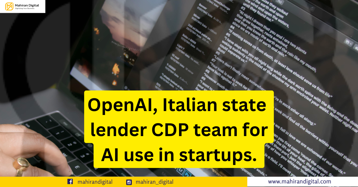 AI starting to be implemented in startups.