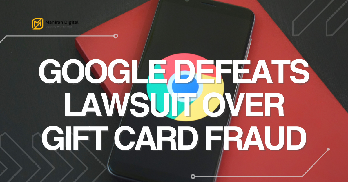 Google defeats lawsuit over a fraud.