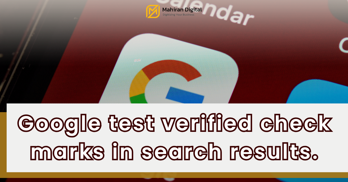 Google test verified check marks.